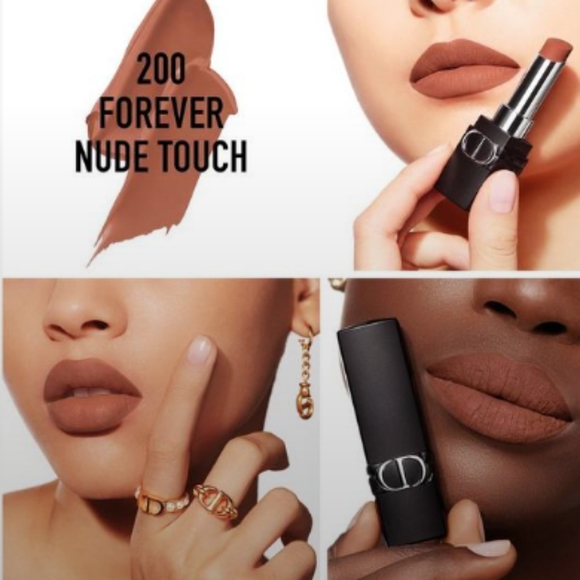 NEW Rouge Dior Forever Transfer-Proof Lipstick - 200 Forever Nude Touch - Picture 3 of 3